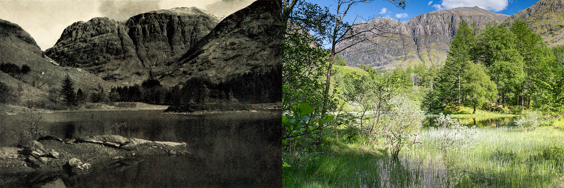 Glencoe | Torren Lochan - Then and now