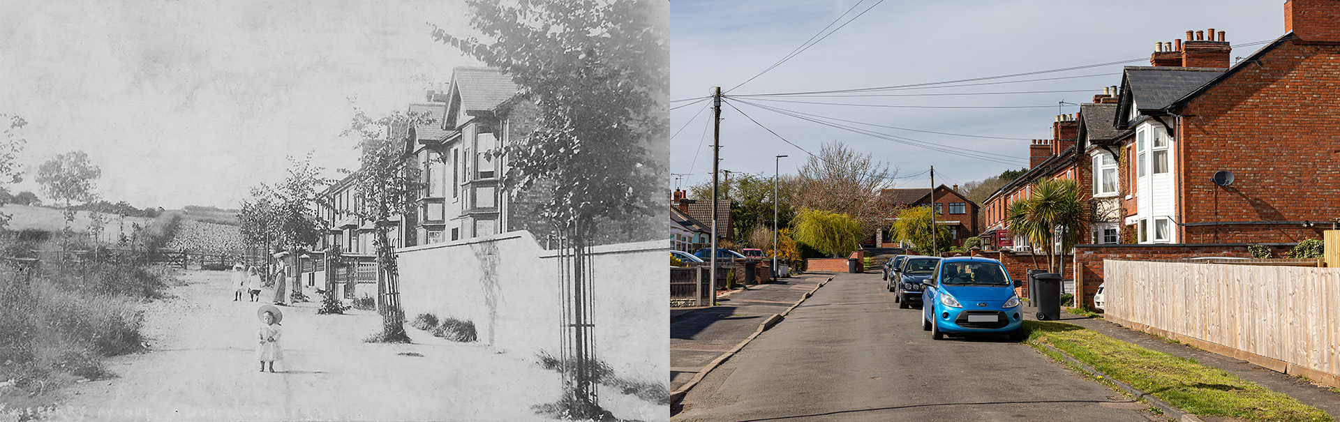 Asfordby Valley - Rosebery Avenue - Then and now